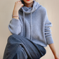 Oversized Hooded Knit Jumper