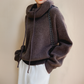 Oversized Hooded Knit Jumper