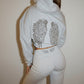 Sequin Wings Oversized Hoodie