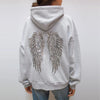 Sequin Wings Oversized Hoodie