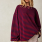 Diagonal Stripe Sweatshirt