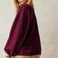 Diagonal Stripe Sweatshirt