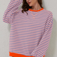 Diagonal Stripe Sweatshirt
