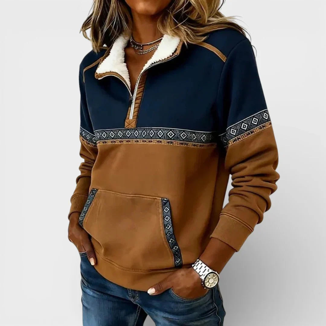 Aztec Quarter-Zip Pullover