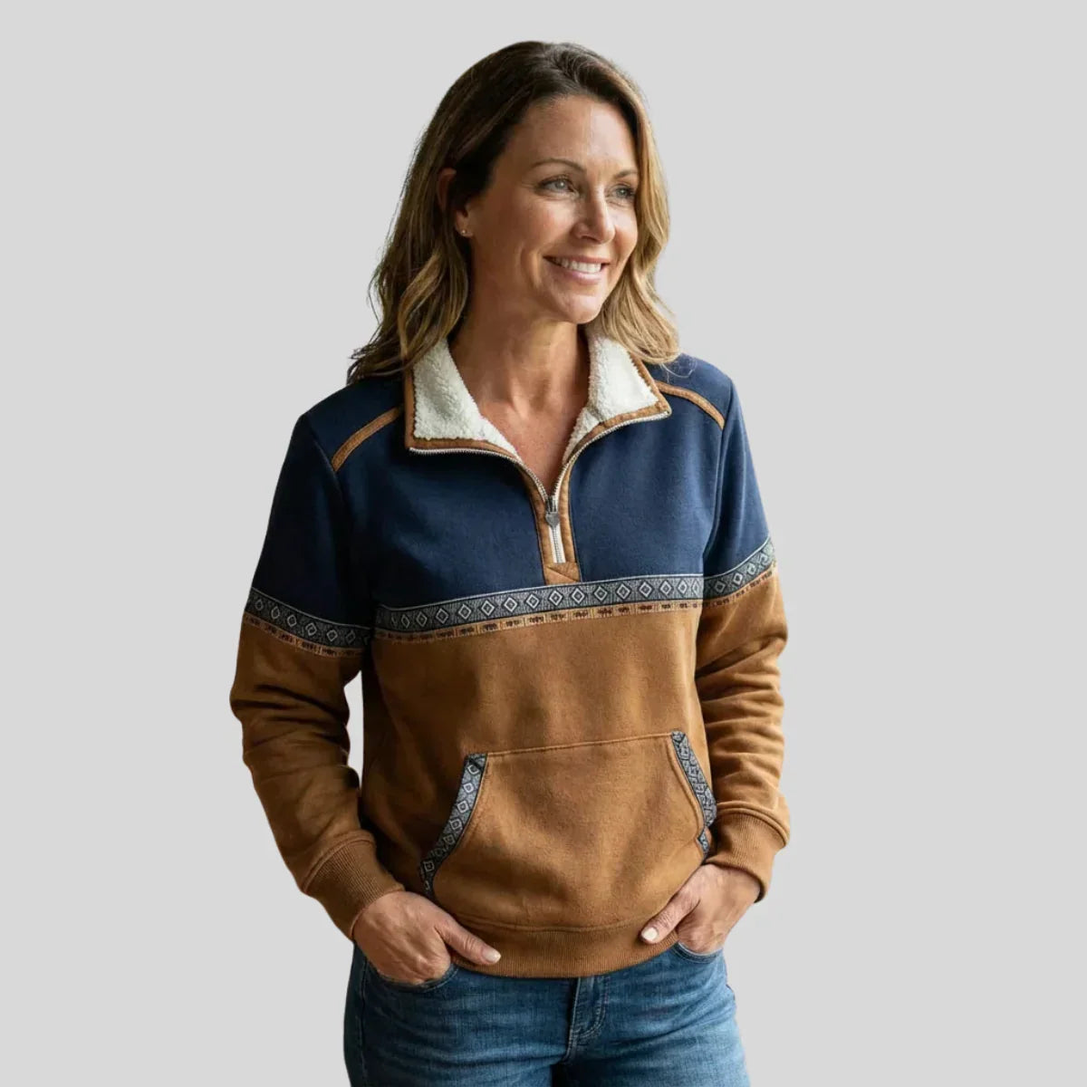 Aztec Quarter-Zip Pullover