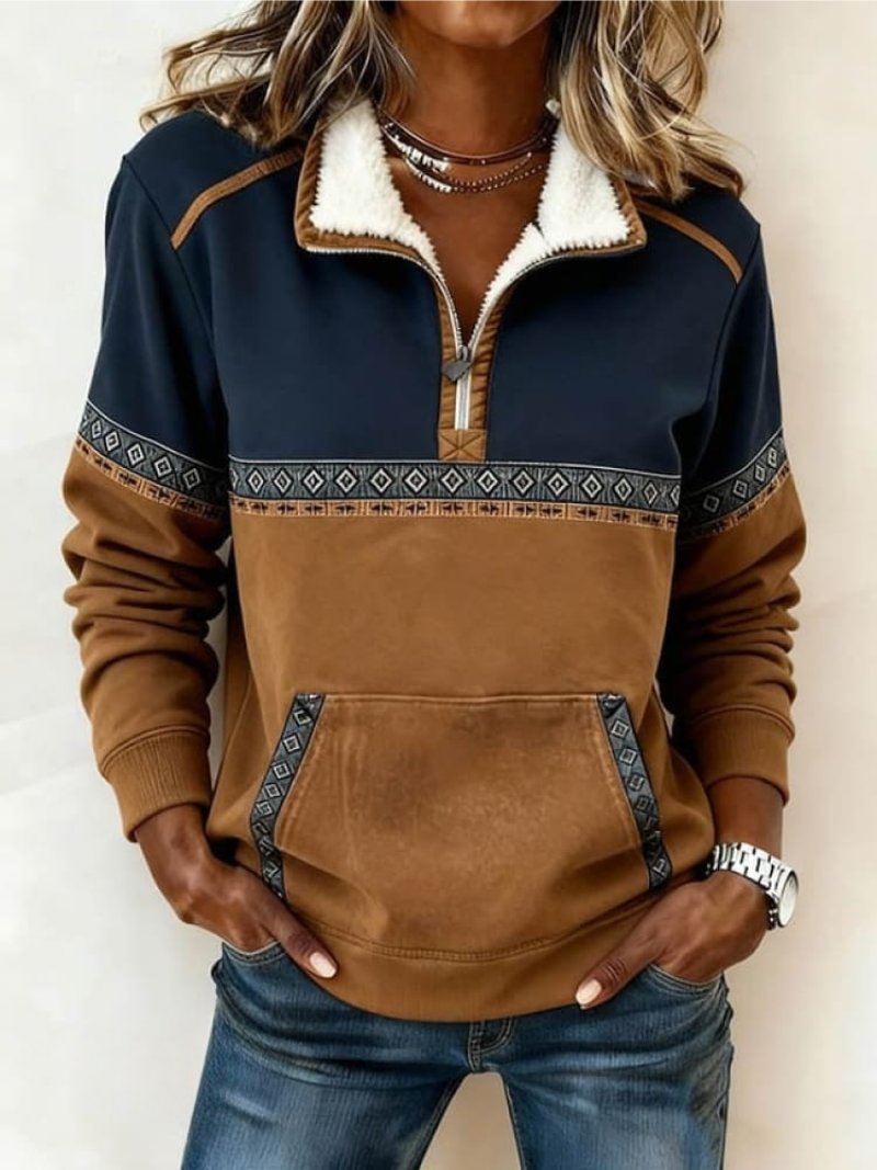 Aztec Quarter-Zip Pullover