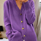 Sculpted Heart Button Cardigan