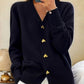 Sculpted Heart Button Cardigan