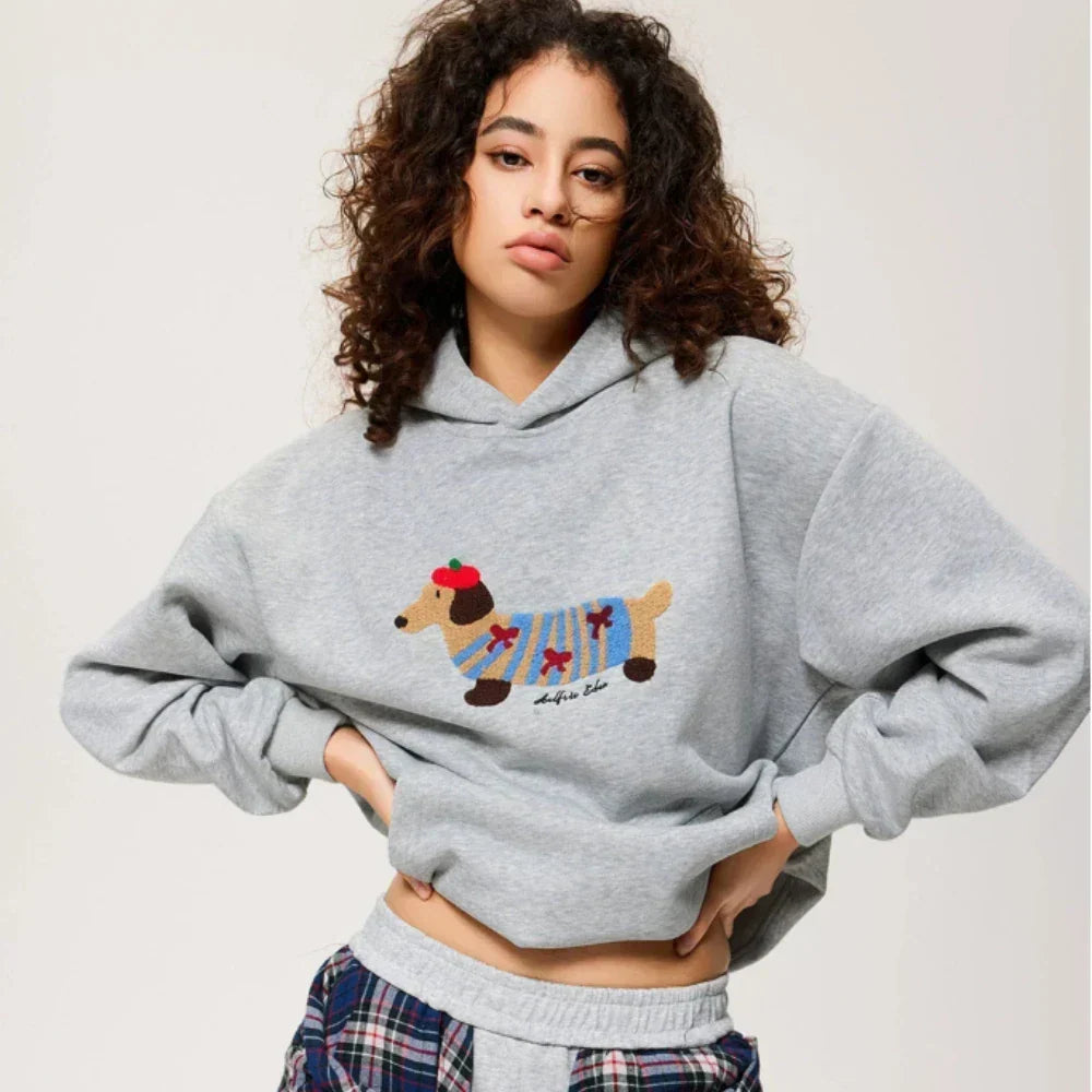 Dachshund Print Hoodie