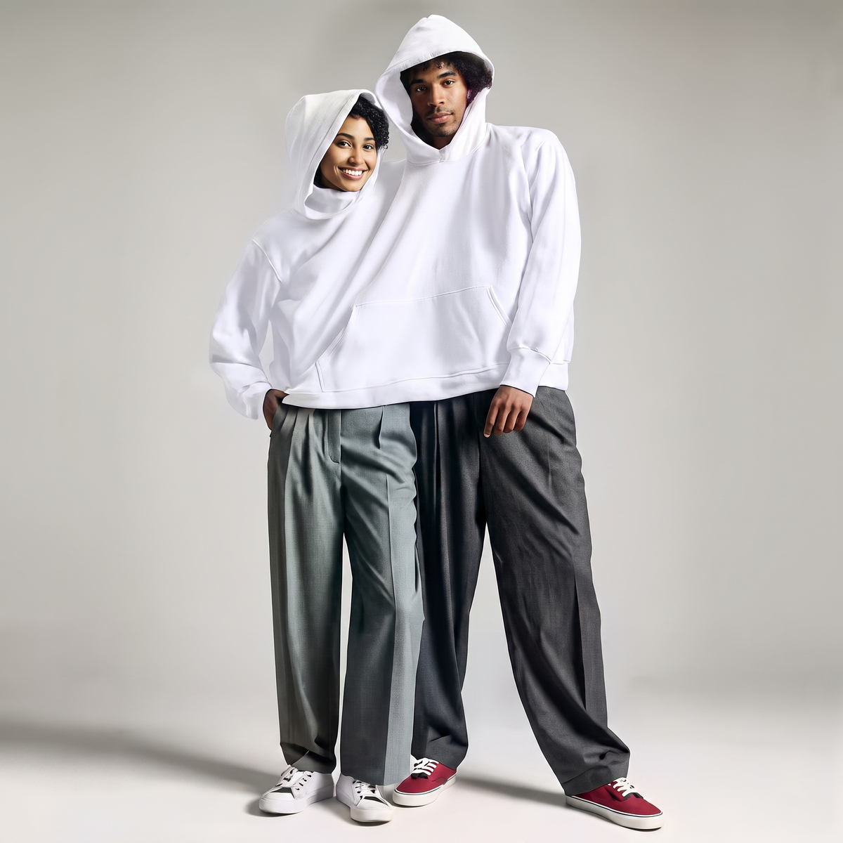 Two-Person Double Hood Hoodie