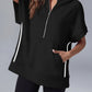 Short Sleeve Half-Zip Hoodie