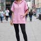 Short Sleeve Half-Zip Hoodie