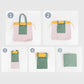 Foldable Tote Bag Waterproof Nylon with Handles
