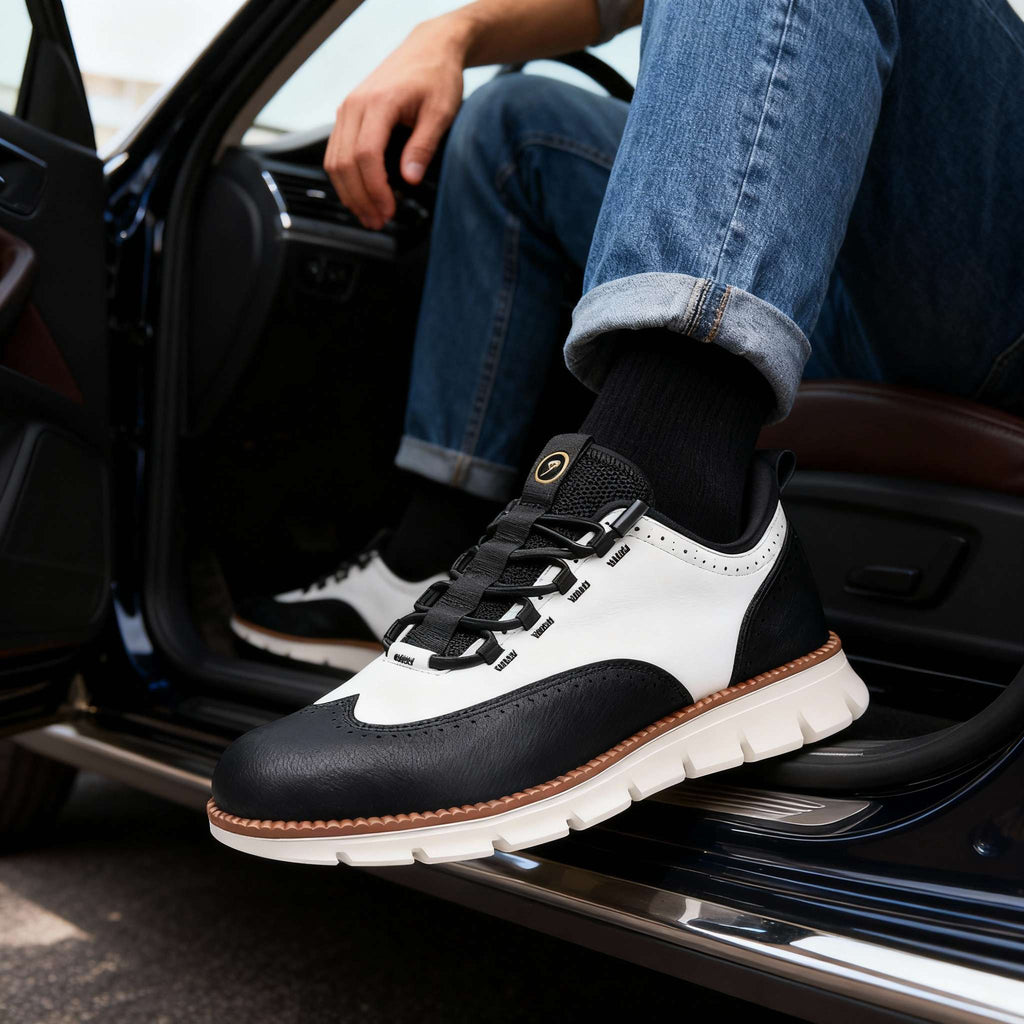 Brandon Men's Leather Brogue Sneakers
