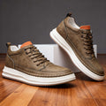 Robert Johnson Men's Textured Leather Sneakers