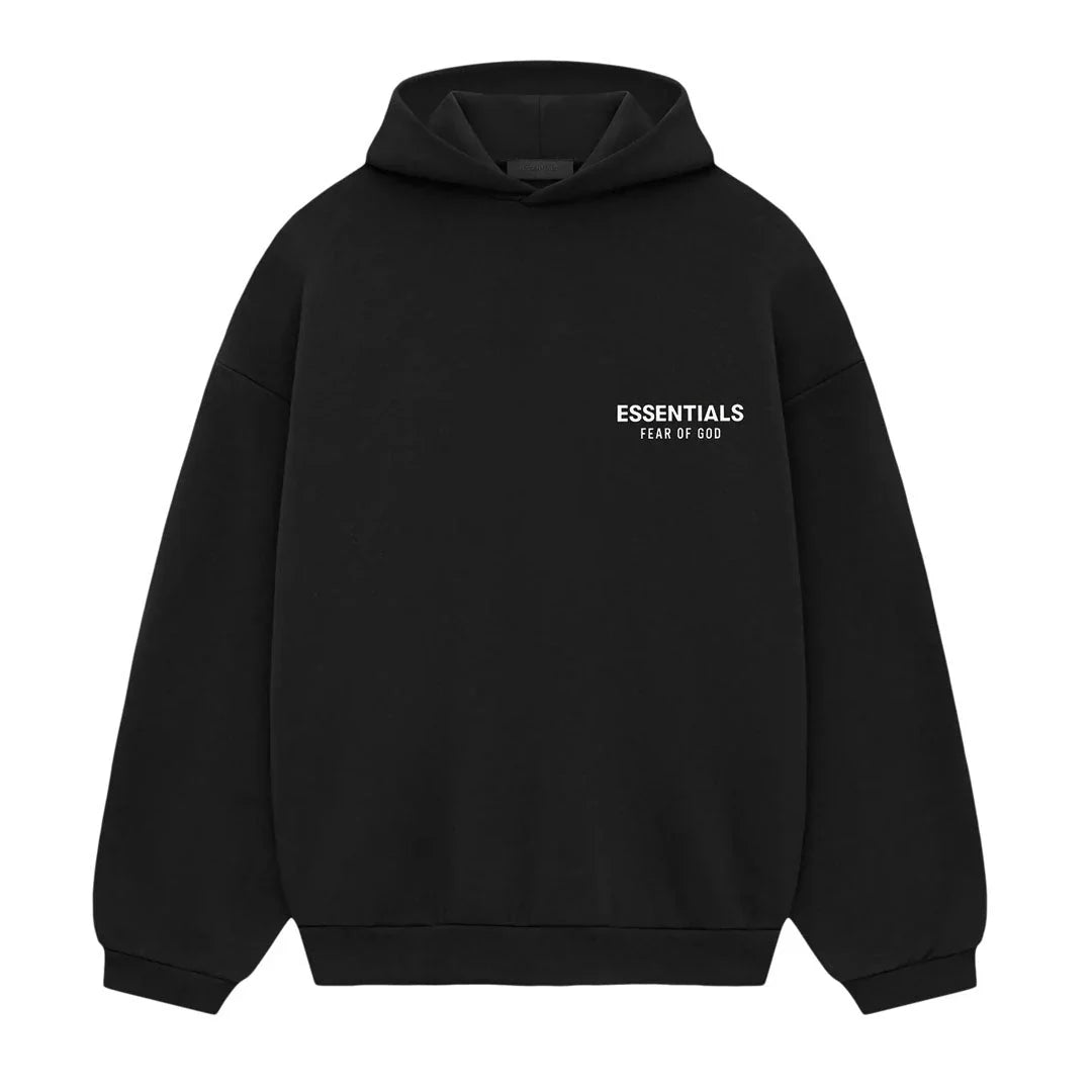 Essentials Hoodie Fleece Black - Fear of God
