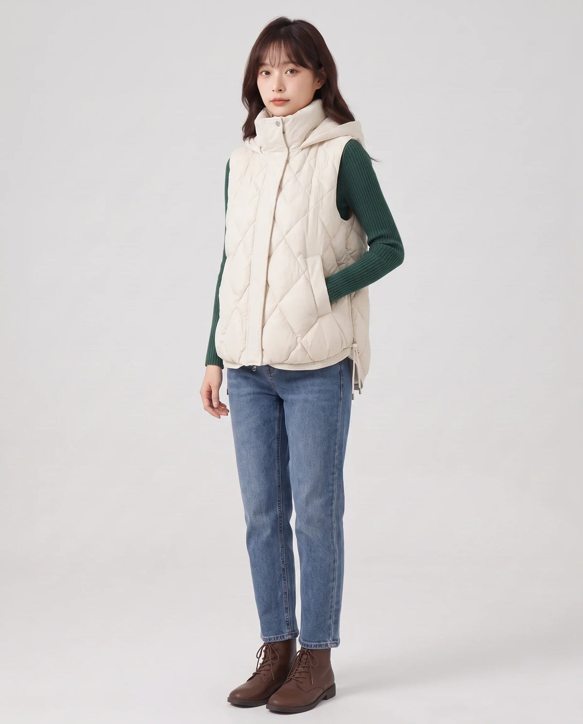 Quilted Hooded Puffer Gilet