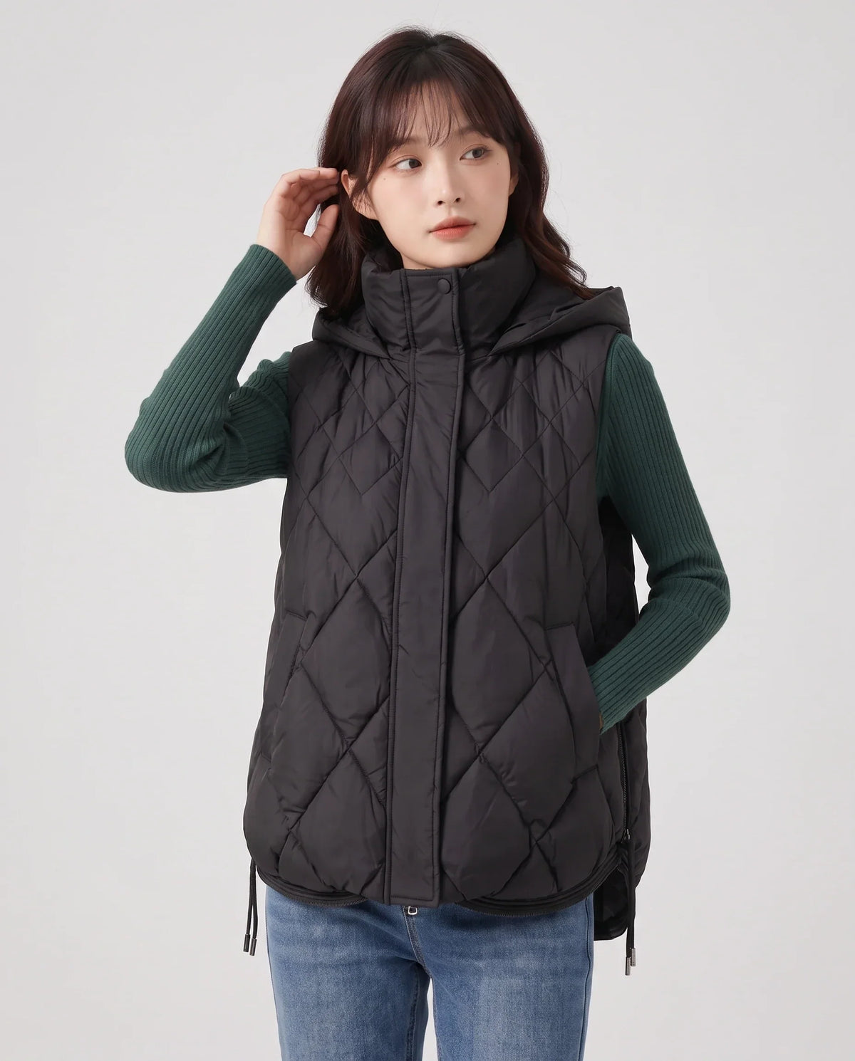 Quilted Hooded Puffer Gilet