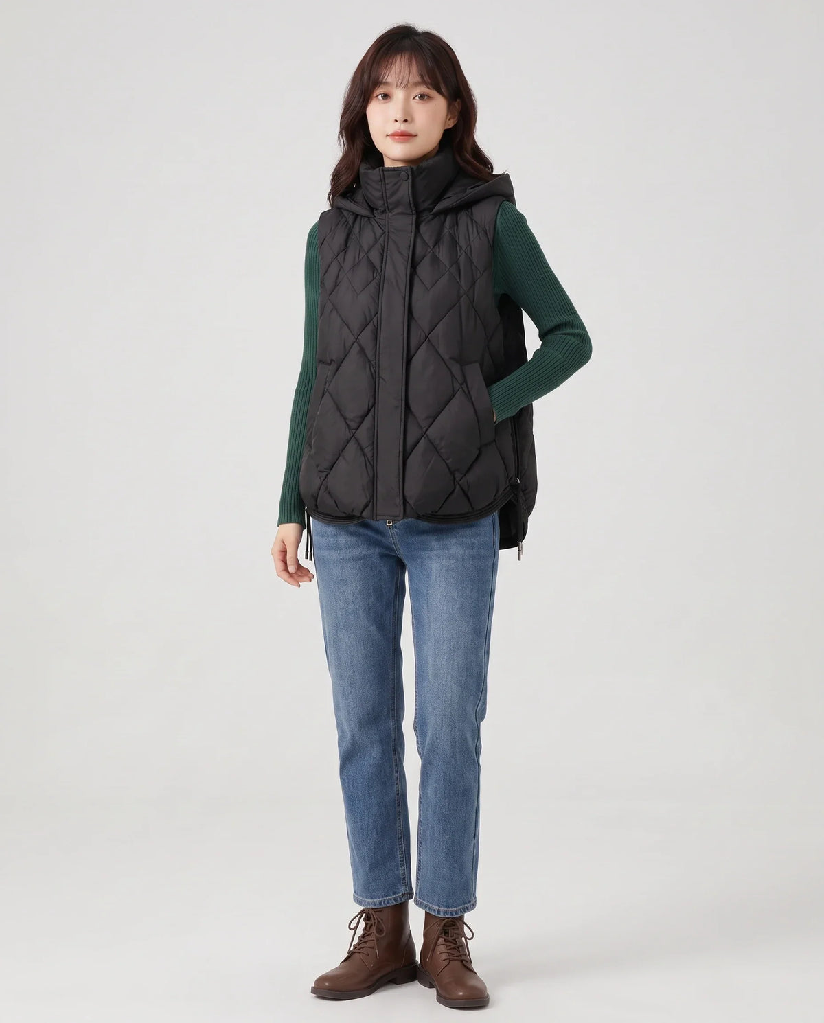 Quilted Hooded Puffer Gilet