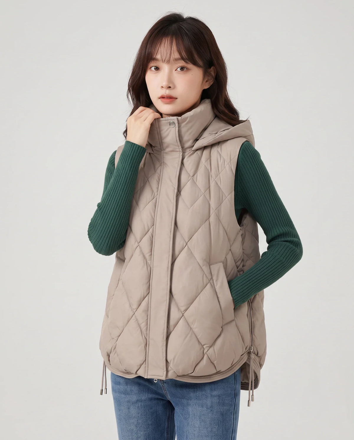 Quilted Hooded Puffer Gilet