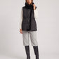 Puffer Gilet with Faux Fur Collar