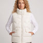 Short Quilted Puffer Gilet with Flap Pockets