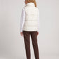 Short Quilted Puffer Gilet with Flap Pockets