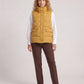 Short Quilted Puffer Gilet with Flap Pockets