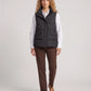 Short Quilted Puffer Gilet with Flap Pockets
