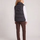 Short Quilted Puffer Gilet with Flap Pockets