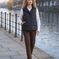 Short Quilted Puffer Gilet with Flap Pockets