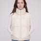 Cropped Quilted Puffer Gilet with Drawcord Hem