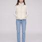 Cropped Quilted Puffer Gilet with Drawcord Hem