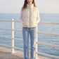 Cropped Quilted Puffer Gilet with Drawcord Hem