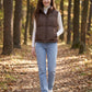 Cropped Quilted Puffer Gilet with Drawcord Hem