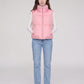 Cropped Quilted Puffer Gilet with Drawcord Hem