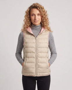Lightweight Puffer Gilet with Contrast Lining