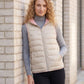 Lightweight Puffer Gilet with Contrast Lining