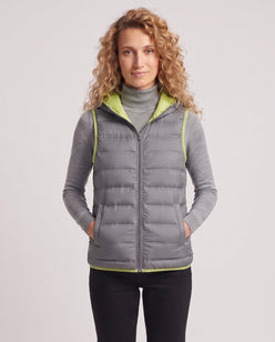 Lightweight Puffer Gilet with Contrast Lining