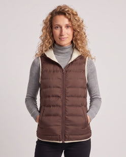 Lightweight Puffer Gilet with Contrast Lining