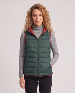 Lightweight Puffer Gilet with Contrast Lining