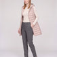 Long Sleeveless Quilted Hooded Gilet