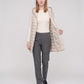 Long Sleeveless Quilted Hooded Gilet