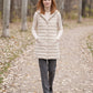 Long Sleeveless Quilted Hooded Gilet