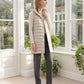Long Sleeveless Quilted Hooded Gilet