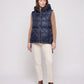 Quilted Puffer Gilet with Hood and Large Pockets