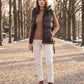 Quilted Puffer Gilet with Hood and Large Pockets