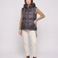 Quilted Puffer Gilet with Hood and Large Pockets