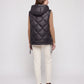 Quilted Puffer Gilet with Hood and Large Pockets