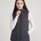 Short Quilted Hooded Puffer Gilet